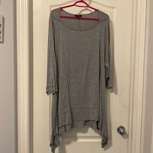 Basic grey tunic with long sides